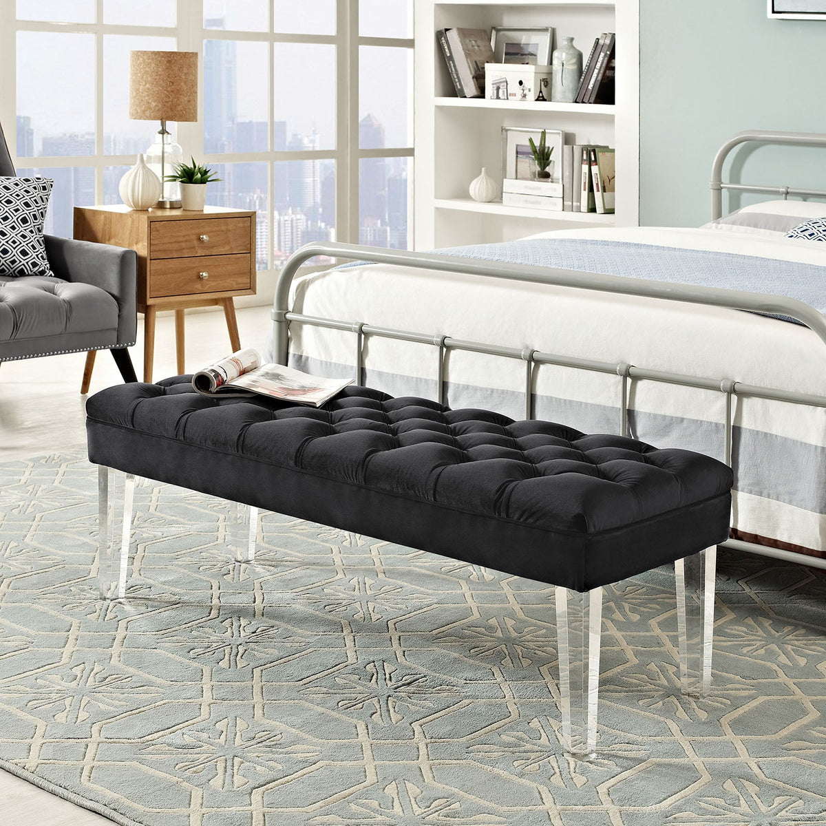 Valet Performance Velvet Bench Modway Model: eei-2460