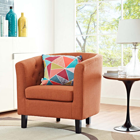 Prospect Upholstered Fabric Armchair Modway Model: eei-2551