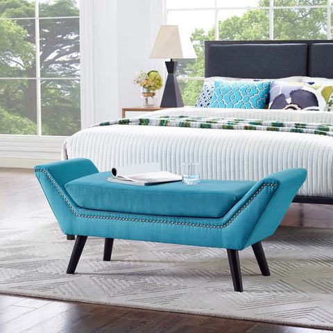 Gambol Upholstered Fabric Bench Modway Model: eei-2575