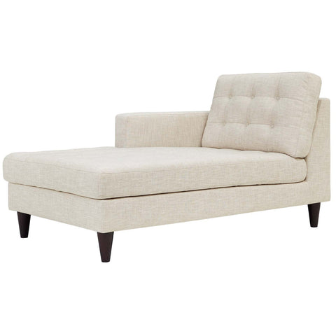 Empress Left-Arm Upholstered Fabric Chaise Modway Model: eei-2596