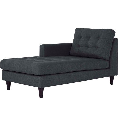 Empress Left-Arm Upholstered Fabric Chaise Modway Model: eei-2596