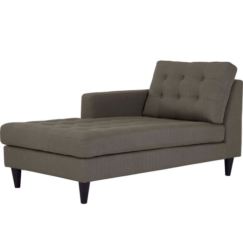 Empress Left-Arm Upholstered Fabric Chaise Modway Model: eei-2596