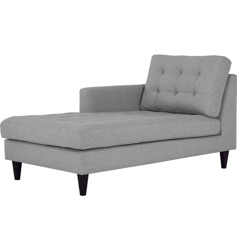 Empress Left-Arm Upholstered Fabric Chaise Modway Model: eei-2596