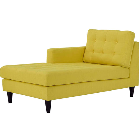 Empress Left-Arm Upholstered Fabric Chaise Modway Model: eei-2596