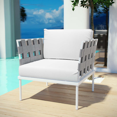 Harmony Outdoor Patio Aluminum Armchair Modway Model: eei-2602