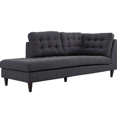 Empress Upholstered Fabric Left Facing Bumper Modway Model: eei-2611
