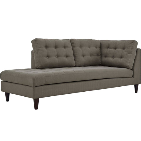 Empress Upholstered Fabric Left Facing Bumper Modway Model: eei-2611