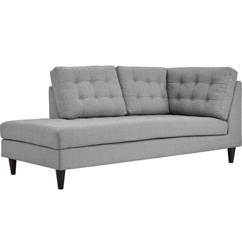 Empress Upholstered Fabric Left Facing Bumper Modway Model: eei-2611