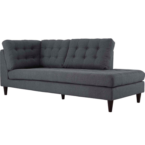 Empress Upholstered Fabric Right Facing Bumper Modway Model: eei-2612