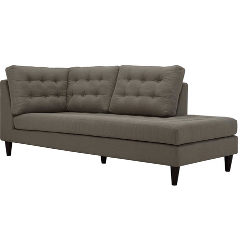 Empress Upholstered Fabric Right Facing Bumper Modway Model: eei-2612