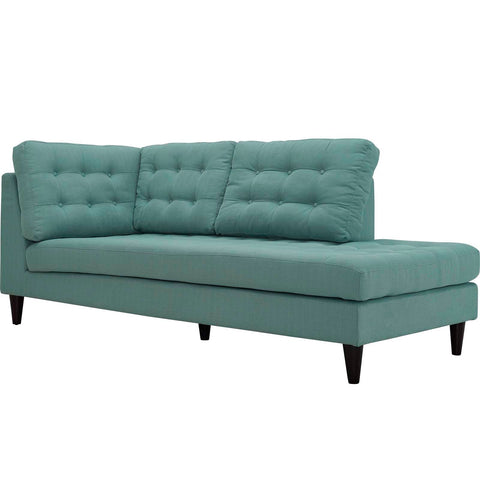 Empress Upholstered Fabric Right Facing Bumper Modway Model: eei-2612