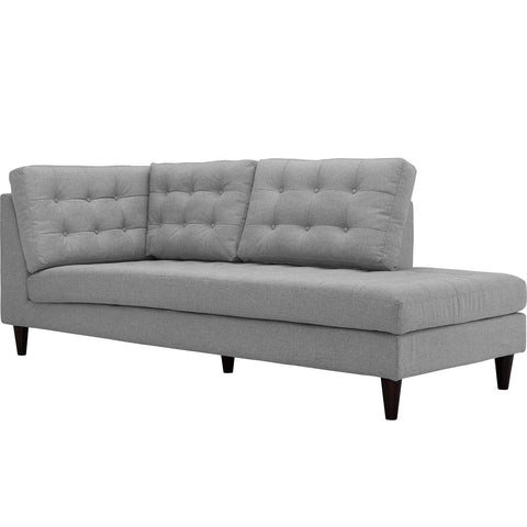 Empress Upholstered Fabric Right Facing Bumper Modway Model: eei-2612