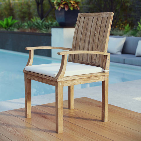 Marina Outdoor Patio Teak Dining Chair Modway Model: eei-2701