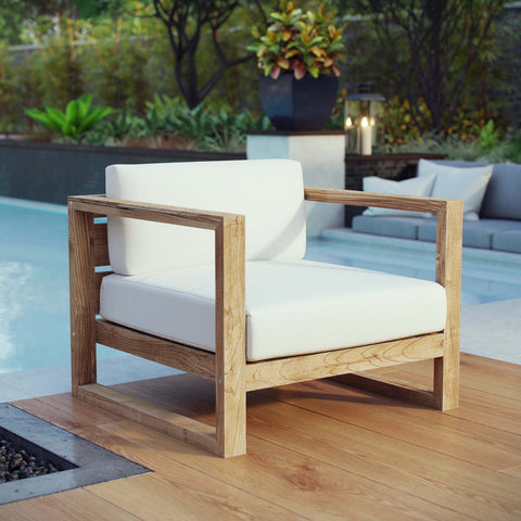 Upland Outdoor Patio Teak Armchair Modway Model: eei-2706