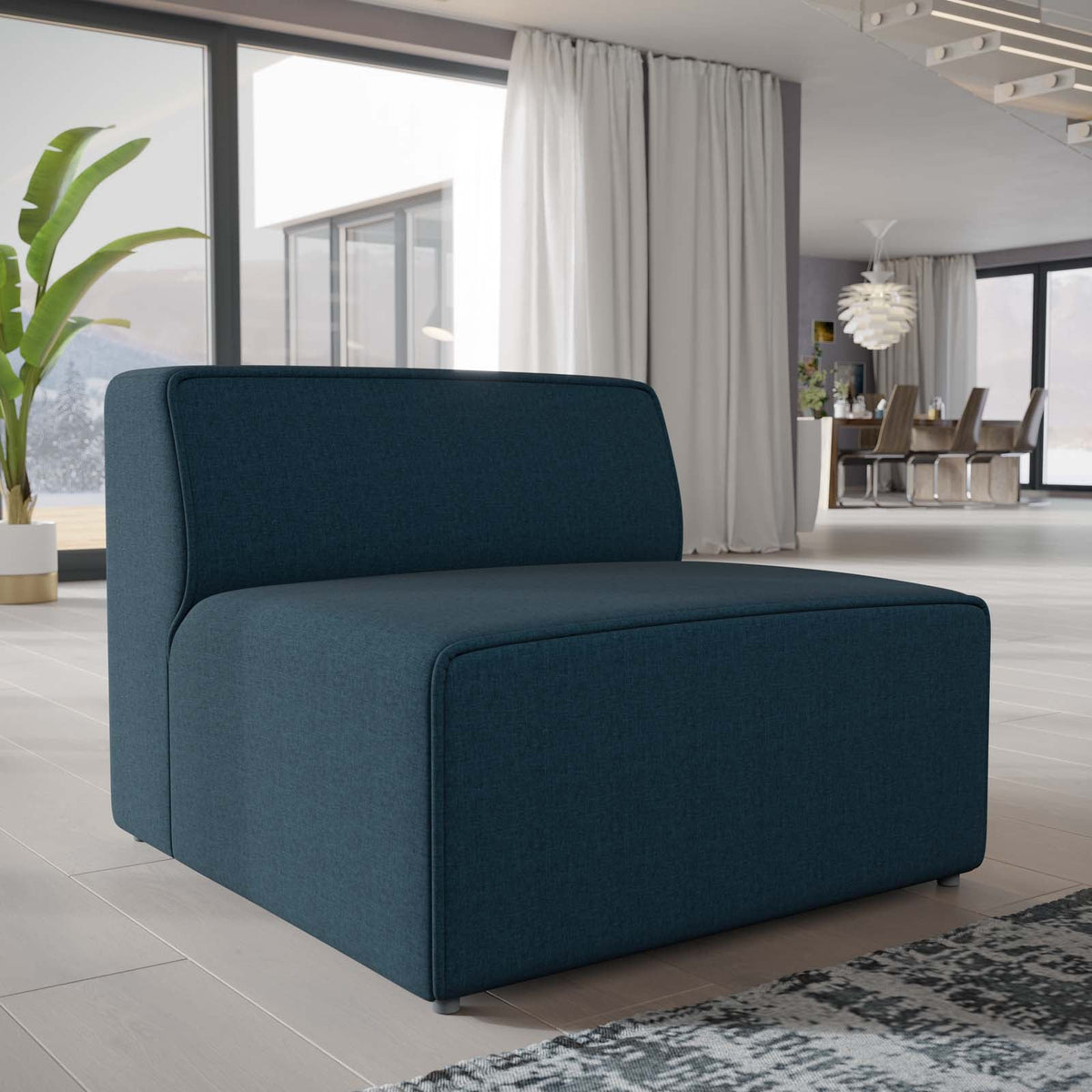 Mingle Fabric Armless Modway Model: eei-2724