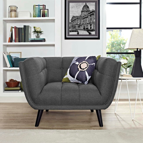 Bestow Upholstered Fabric Armchair Modway Model: eei-2732
