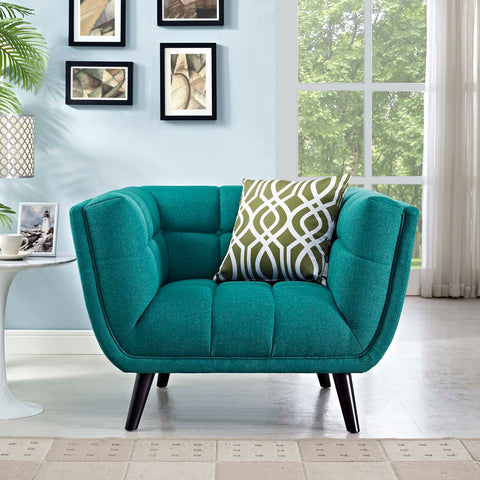 Bestow Upholstered Fabric Armchair Modway Model: eei-2732