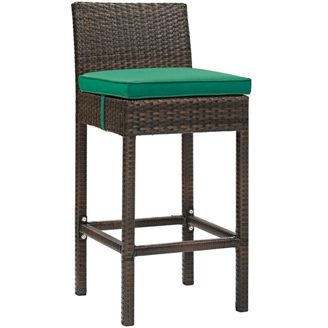 Conduit Outdoor Patio Wicker Rattan Bar Stool Modway Model: eei-2799
