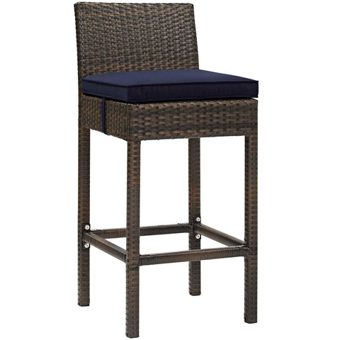 Conduit Outdoor Patio Wicker Rattan Bar Stool Modway Model: eei-2799