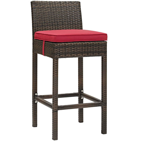 Conduit Outdoor Patio Wicker Rattan Bar Stool Modway Model: eei-2799