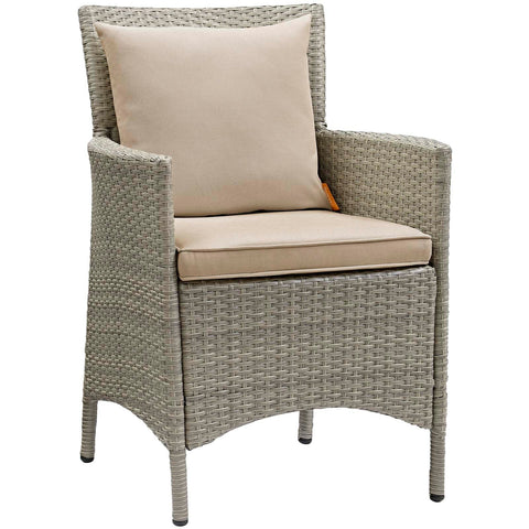 Conduit Outdoor Patio Wicker Rattan Dining Armchair Modway Model: eei-2802