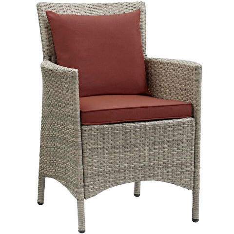 Conduit Outdoor Patio Wicker Rattan Dining Armchair Modway Model: eei-2802