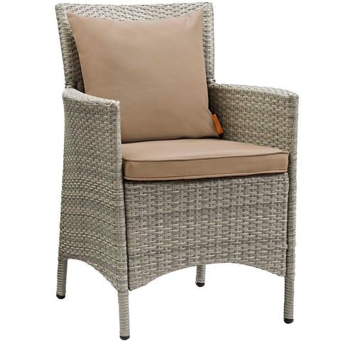 Conduit Outdoor Patio Wicker Rattan Dining Armchair Modway Model: eei-2802