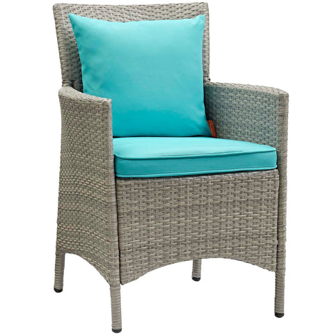 Conduit Outdoor Patio Wicker Rattan Dining Armchair Modway Model: eei-2802
