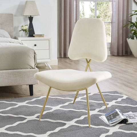 Ponder Performance Velvet Lounge Chair Modway Model: eei-2809