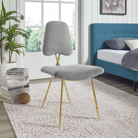 Ponder Performance Velvet Dining Side Chair Modway Model: eei-2811
