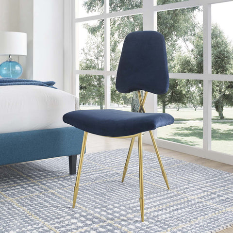 Ponder Performance Velvet Dining Side Chair Modway Model: eei-2811
