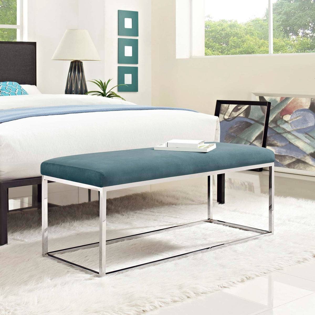 Anticipate Performance Velvet Bench Modway Model: eei-2869
