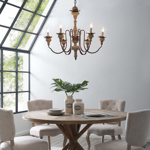 Bountiful Vintage French Pendant Ceiling Light Candelabra Chandelier Modway Model: eei-2888
