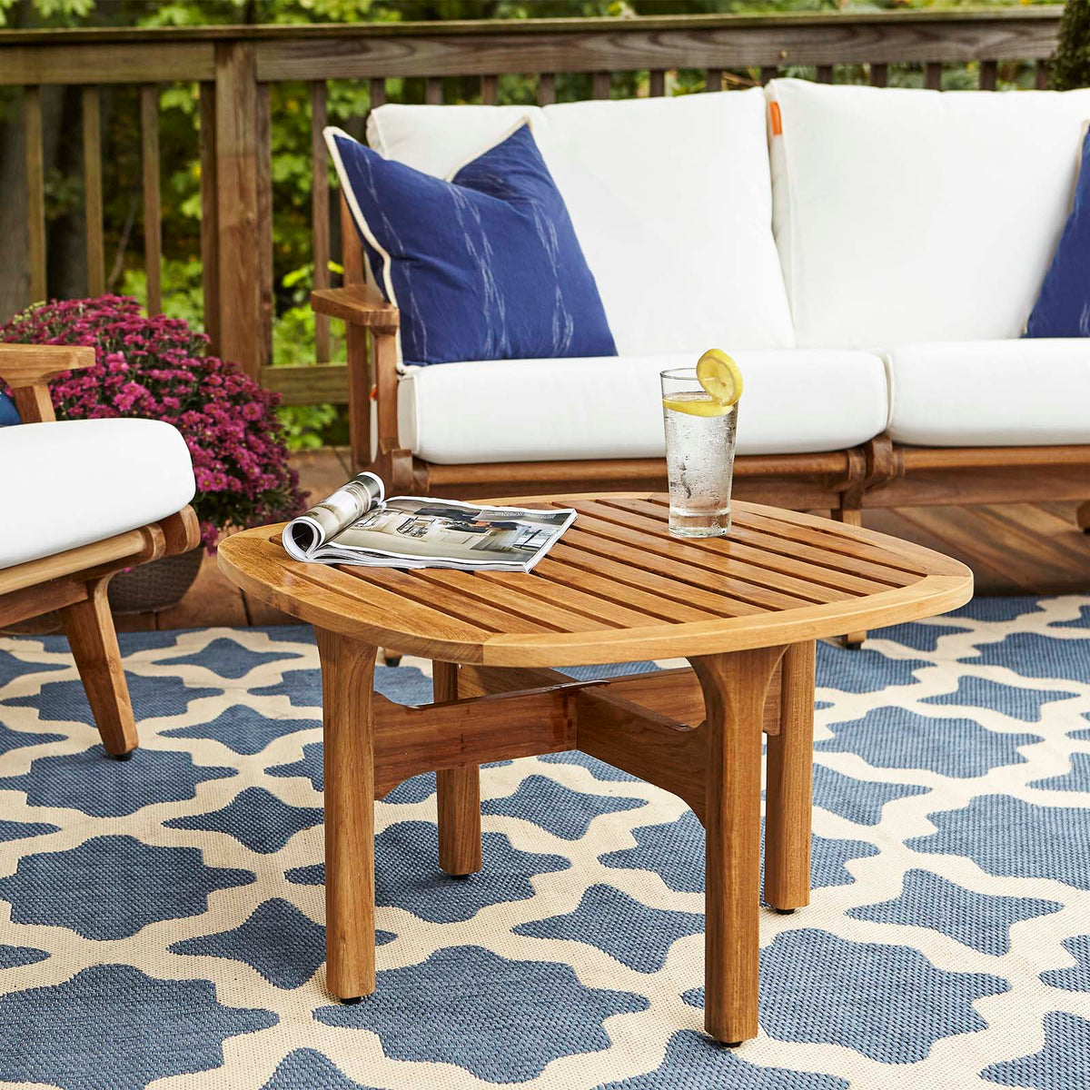 Saratoga Outdoor Patio Teak Coffee Table Modway Model: eei-2929