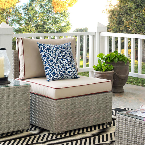 Repose Outdoor Patio Armless Chair Modway Model: eei-2958