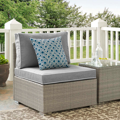 Repose Outdoor Patio Armless Chair Modway Model: eei-2958