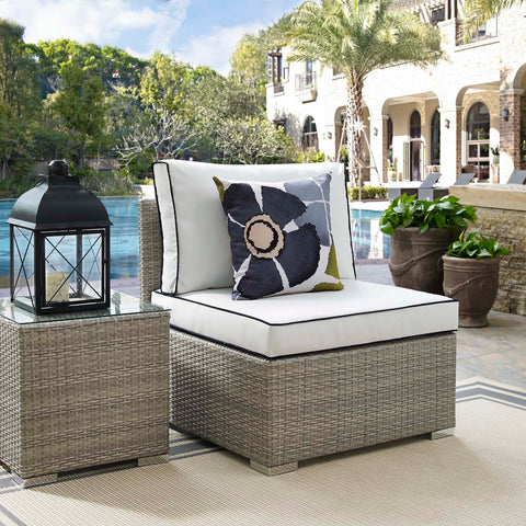 Repose Outdoor Patio Armless Chair Modway Model: eei-2958