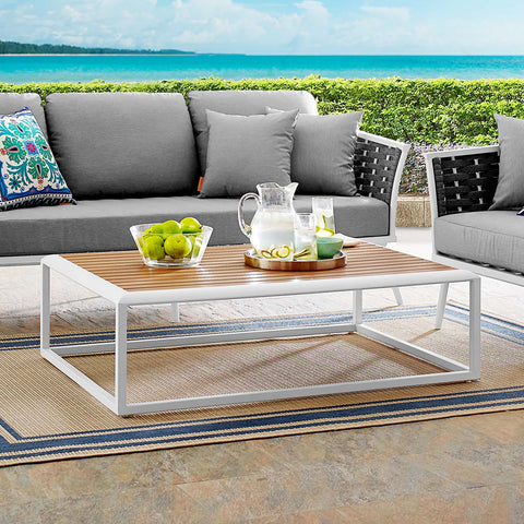 Stance Outdoor Patio Aluminum Coffee Table Modway Model: eei-3021