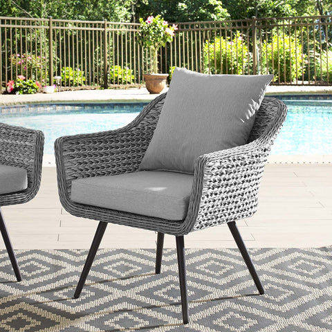 Endeavor Outdoor Patio Wicker Rattan Armchair Modway Model: eei-3023