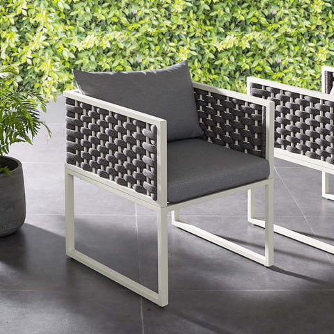 Stance Outdoor Patio Aluminum Dining Armchair Modway Model: eei-3053