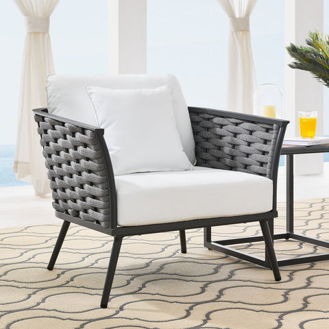 Stance Outdoor Patio Aluminum Armchair Modway Model: eei-3054