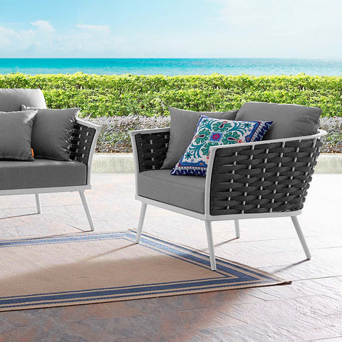 Stance Outdoor Patio Aluminum Armchair Modway Model: eei-3054