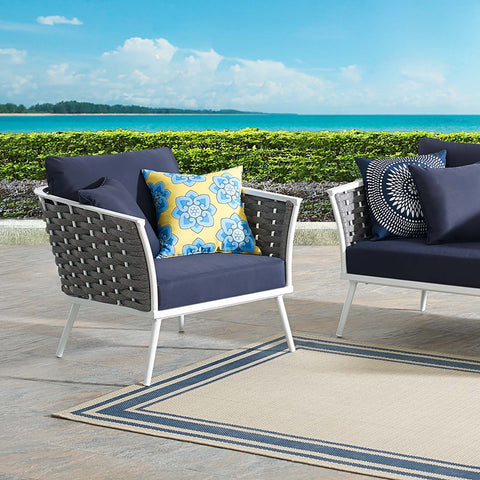 Stance Outdoor Patio Aluminum Armchair Modway Model: eei-3054