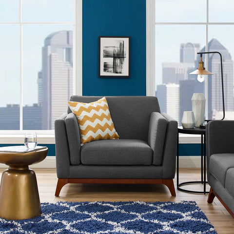 Chance Upholstered Fabric Armchair Modway Model: eei-3063