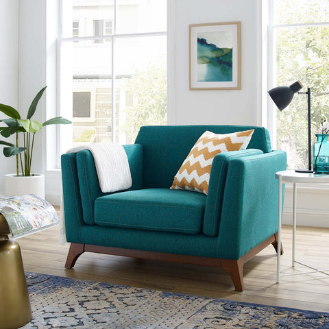 Chance Upholstered Fabric Armchair Modway Model: eei-3063
