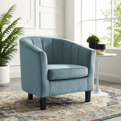 Prospect Channel Tufted Performance Velvet Armchair Modway Model: eei-3188