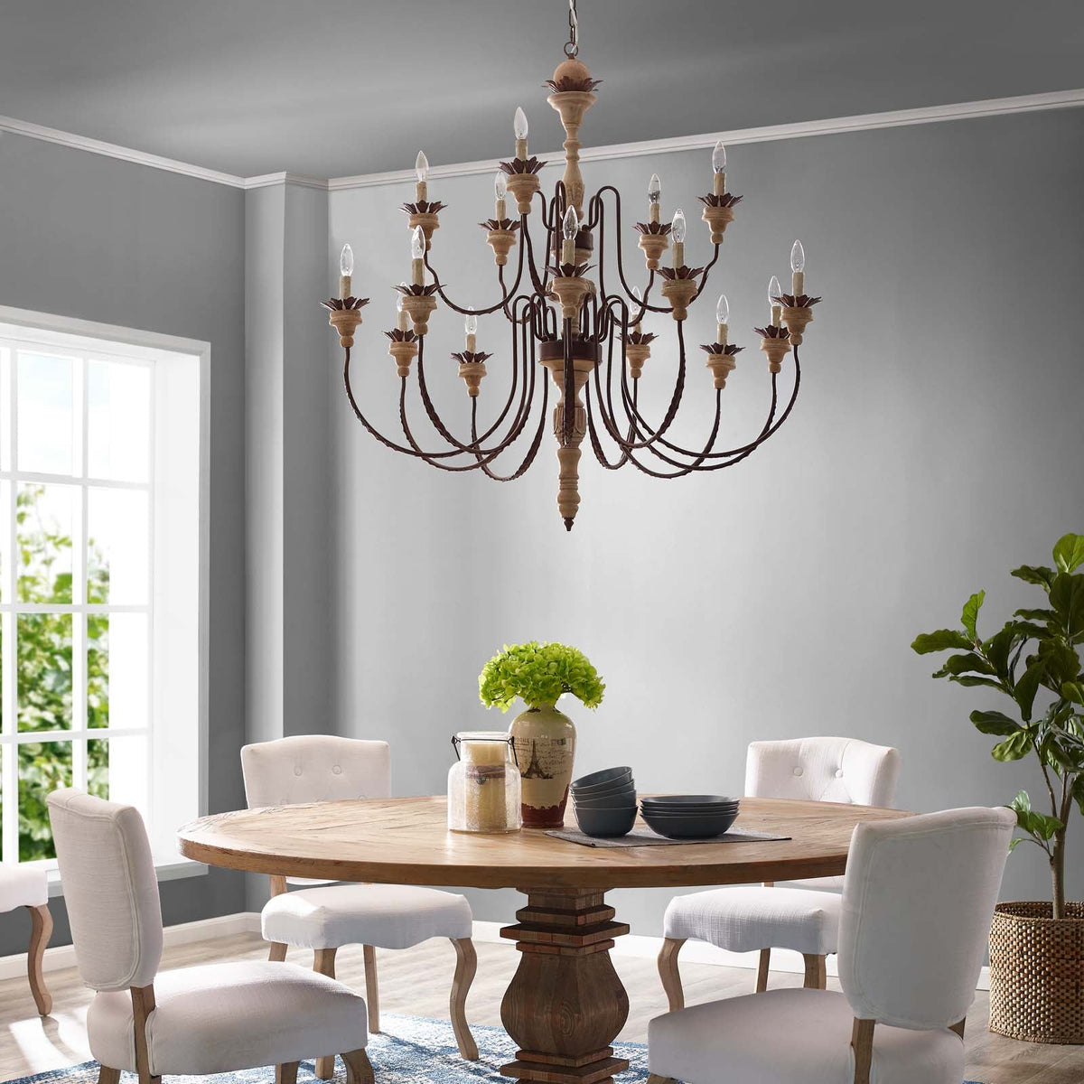 Nobility Pendant Light Ceiling Candelabra Chandelier Modway Model: eei-3277