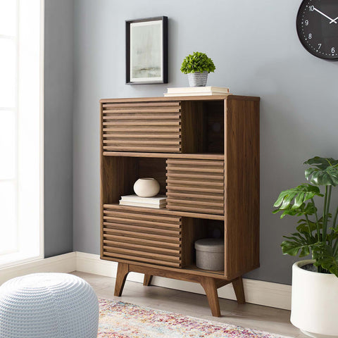 Render Three-Tier Display Storage Cabinet Stand Modway Model: eei-3343
