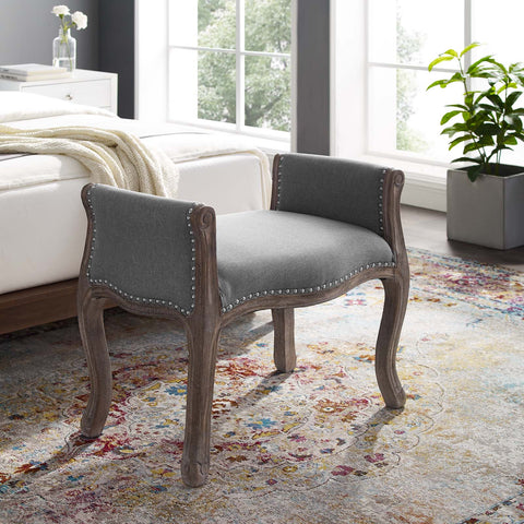 Avail Vintage French Upholstered Fabric Bench Modway Model: eei-3370
