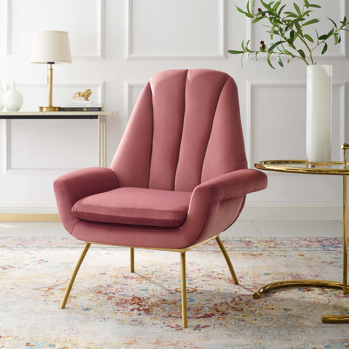 Summit Accent Performance Velvet Armchair Modway Model: eei-3460
